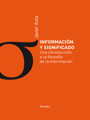 cover image of Información y significado